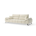 Beiges 3-Sitzer Sofa mit gepolsterter Sitzfläche und zwei Kissen